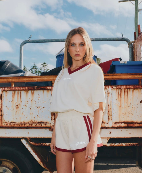 Reflective V Neck Tee BUTTER