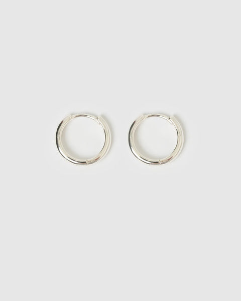 Jett Hoop Earrings SILVER