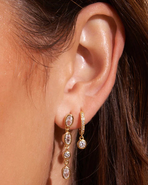 Isadora Earring 14K GOLD PLATED/ STONE