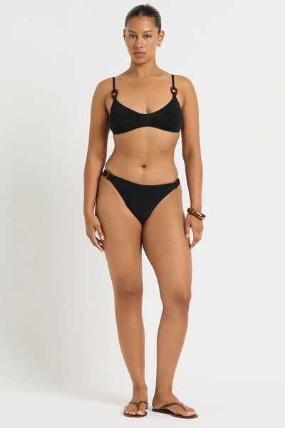 Edwards Ring Crop BLACK LUREX