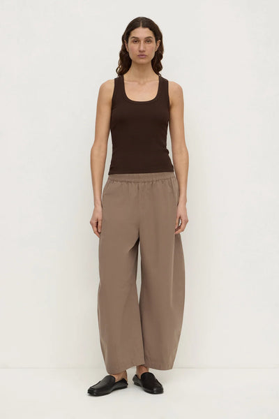 Elaine Washed Cotton Pant DARK SAND