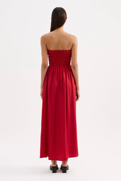 Zuri Tencel Maxi Dress CRIMSON