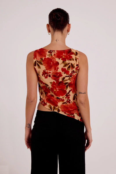 Reina Reversible Top CAMELLIA FLORAL