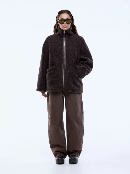 Jayla Teddy Jacket ESPRESSO