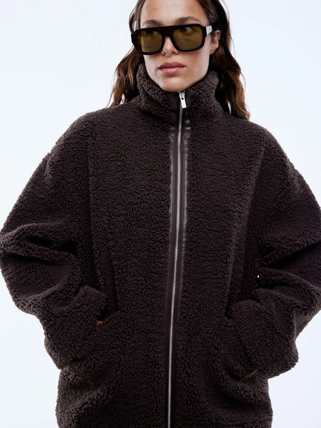 Jayla Teddy Jacket ESPRESSO