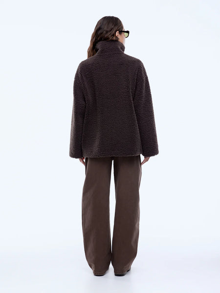 Jayla Teddy Jacket ESPRESSO