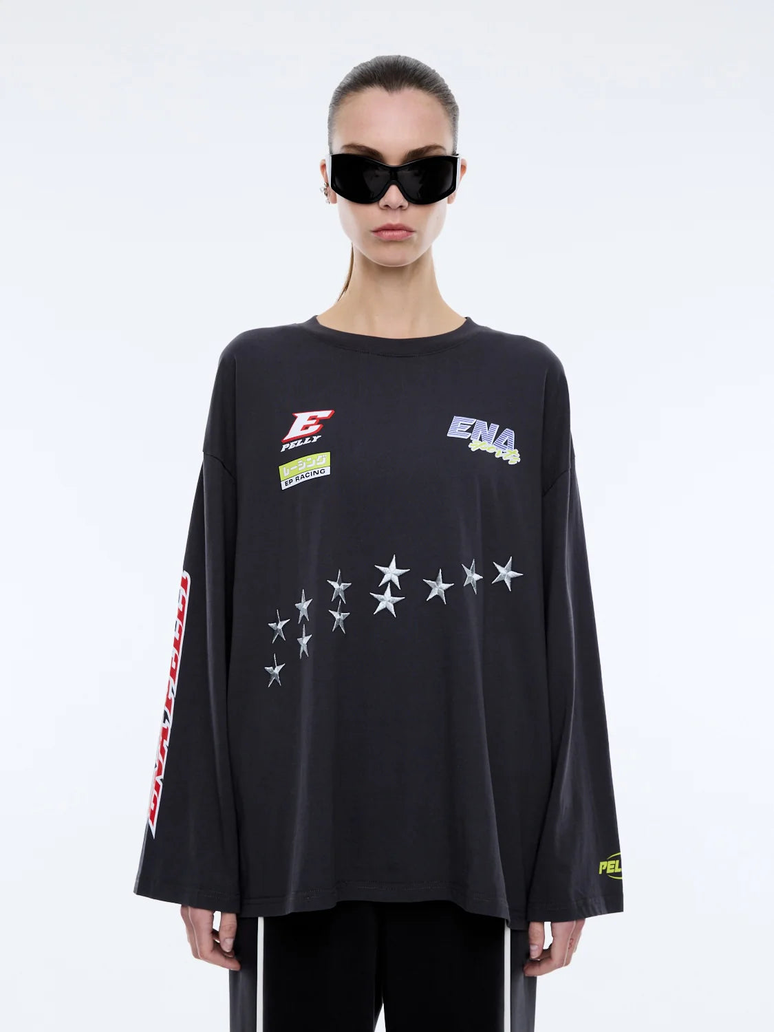 Speedway Long Sleeve Tee WASHED CHARCOAL