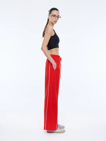 Piper Stripe Pant FLAME RED