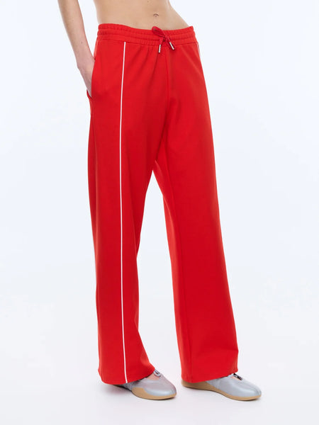Piper Stripe Pant FLAME RED