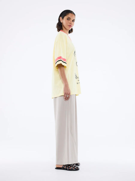 Snake Jersey Tee PANNA COTTA