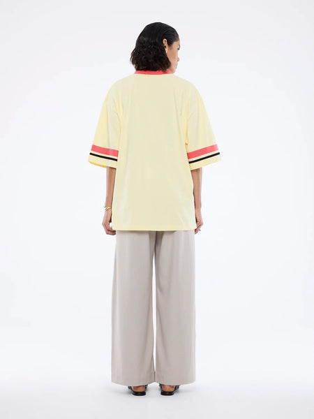 Snake Jersey Tee PANNA COTTA