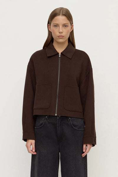 Dallas Wool Jacket DARK CHOC