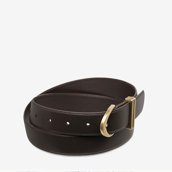 Under Your Spell Belt CHOCOLATE LEATHER / GOLD