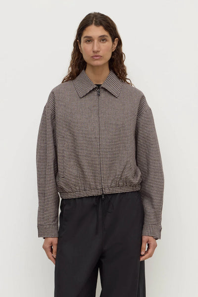 Solana Wool Jacket BROWN/BLACK CHECK