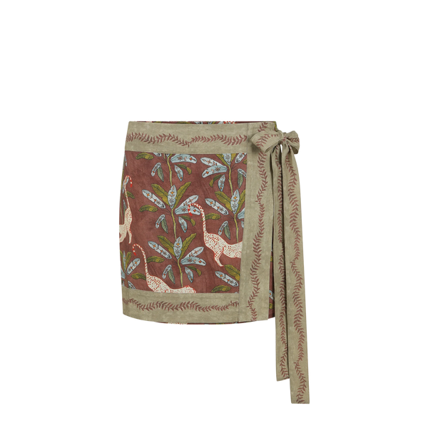 Eye Of The Jungle Wrap Skirt HAZEL