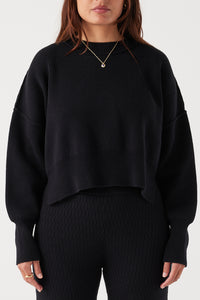 Harlo Cropped Sweater BLACK