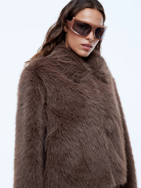 Charlie Faux Fur Jacket ASH