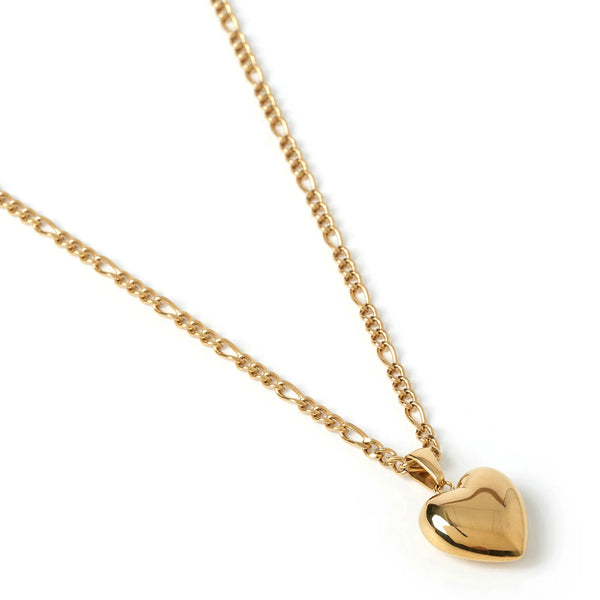 Rose Heart Necklace 14K GOLD PLATED