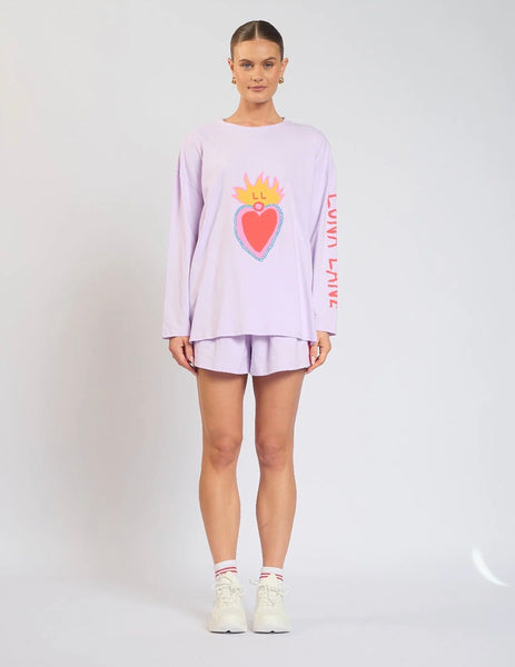 Hearts on Fire Long Sleeve LILAC