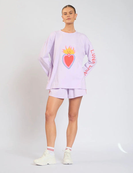Hearts on Fire Long Sleeve LILAC