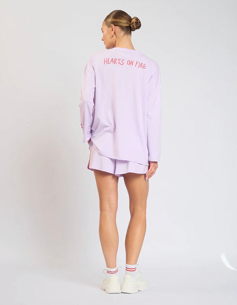 Hearts on Fire Long Sleeve LILAC