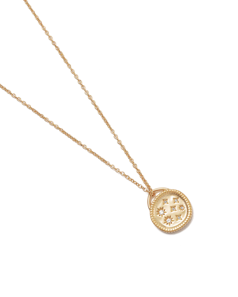 Lilac Skies Coin Necklace 18K GOLD VERMEIL