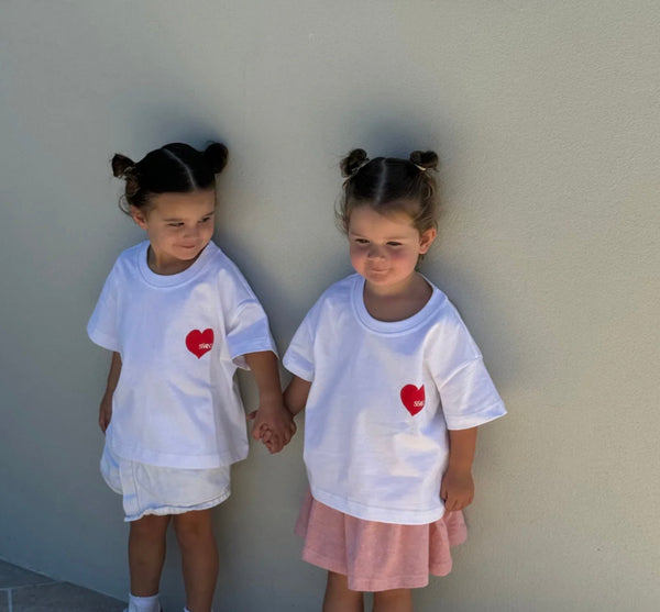 Kids Heart Tee RED