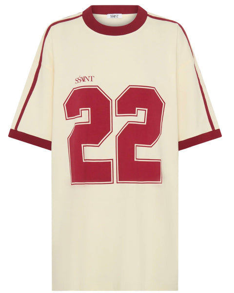 22 Tee WHITE & CHERRY