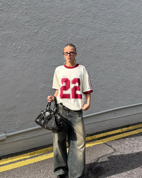 22 Tee WHITE & CHERRY