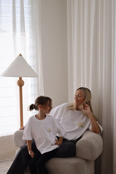 Kids Heart Tee CREAM