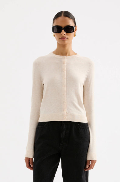 Rae Knit Cardigan CREAM MARLE