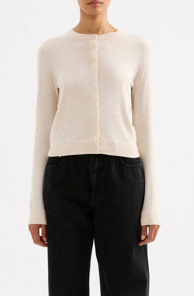 Rae Knit Cardigan CREAM MARLE