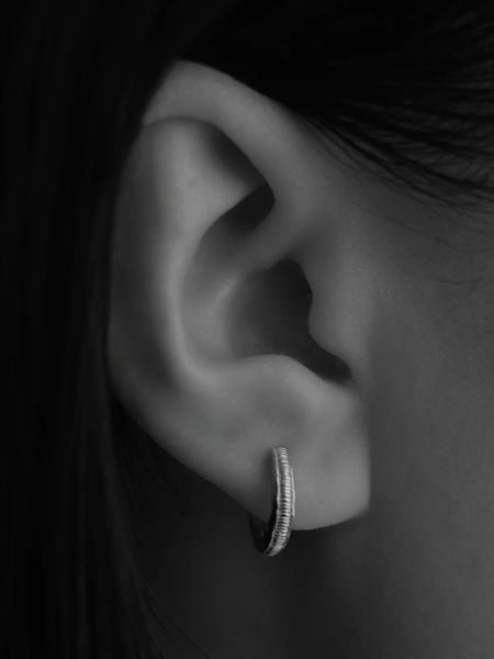 Arete Huggies STERLING SILVER