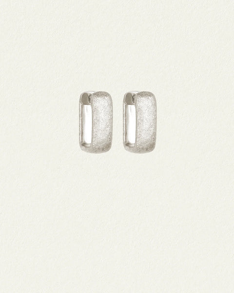 Alida Square Hoops STERLING SILVER