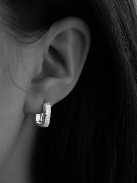 Alida Square Hoops STERLING SILVER