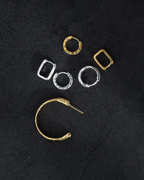 Alida Square Hoops 18K GOLD VERMEIL