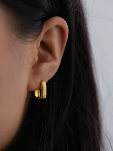 Alida Square Hoops 18K GOLD VERMEIL