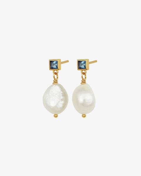 Lulu Earrings BAROQUE PEARL/ 18K GOLD VERMEIL