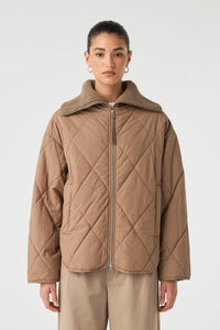 Reece Quilted Jacket TAUPE