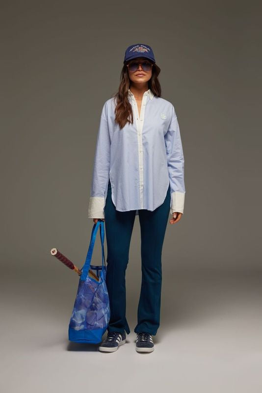 Club Cotton Shirt LIGHT BLUE STRIPE