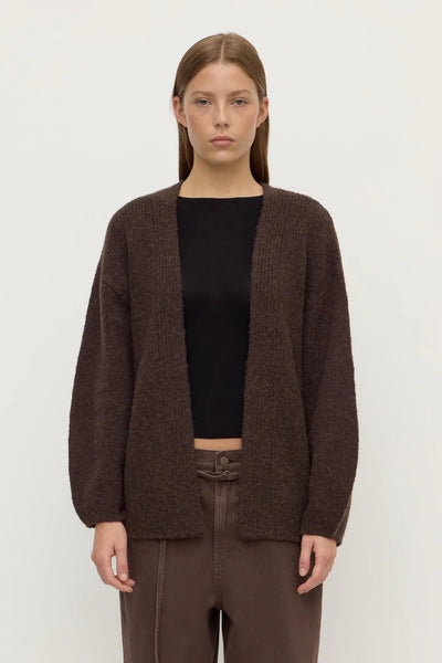 Ariel Knit Cardigan DARK CHOC