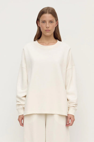 Brushed Cotton Lounge Sweater SHELL
