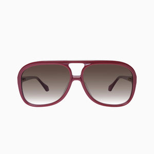 Bang Bang BURGUNDY w GOLD METAL/BROWN GRADIENT LENS