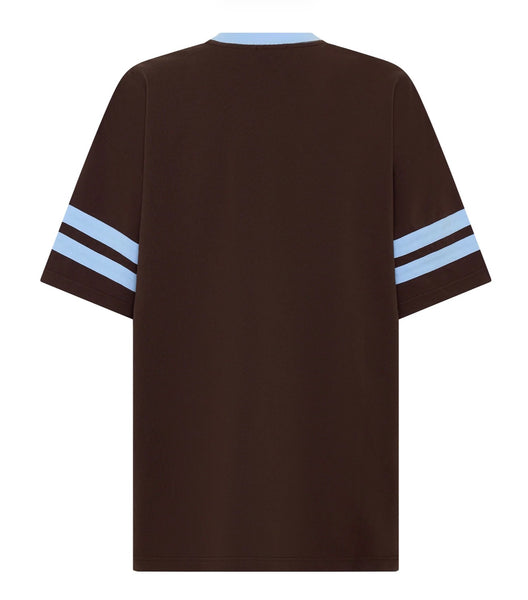 22 Motion Tee POWDER BLUE & ESPRESSO