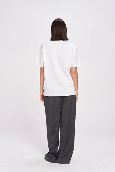 Leopard Starkini Oversized Tee LUCENT WHITE