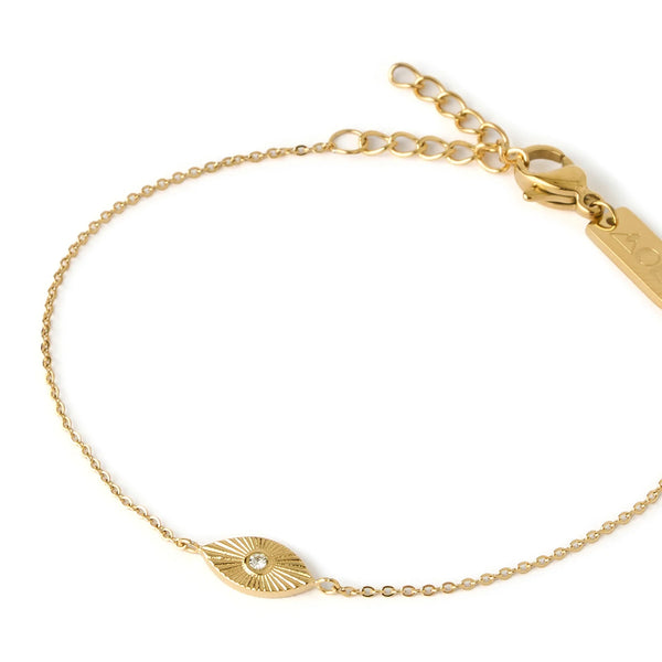 Evil Eye Bracelet 14K GOLD PLATED