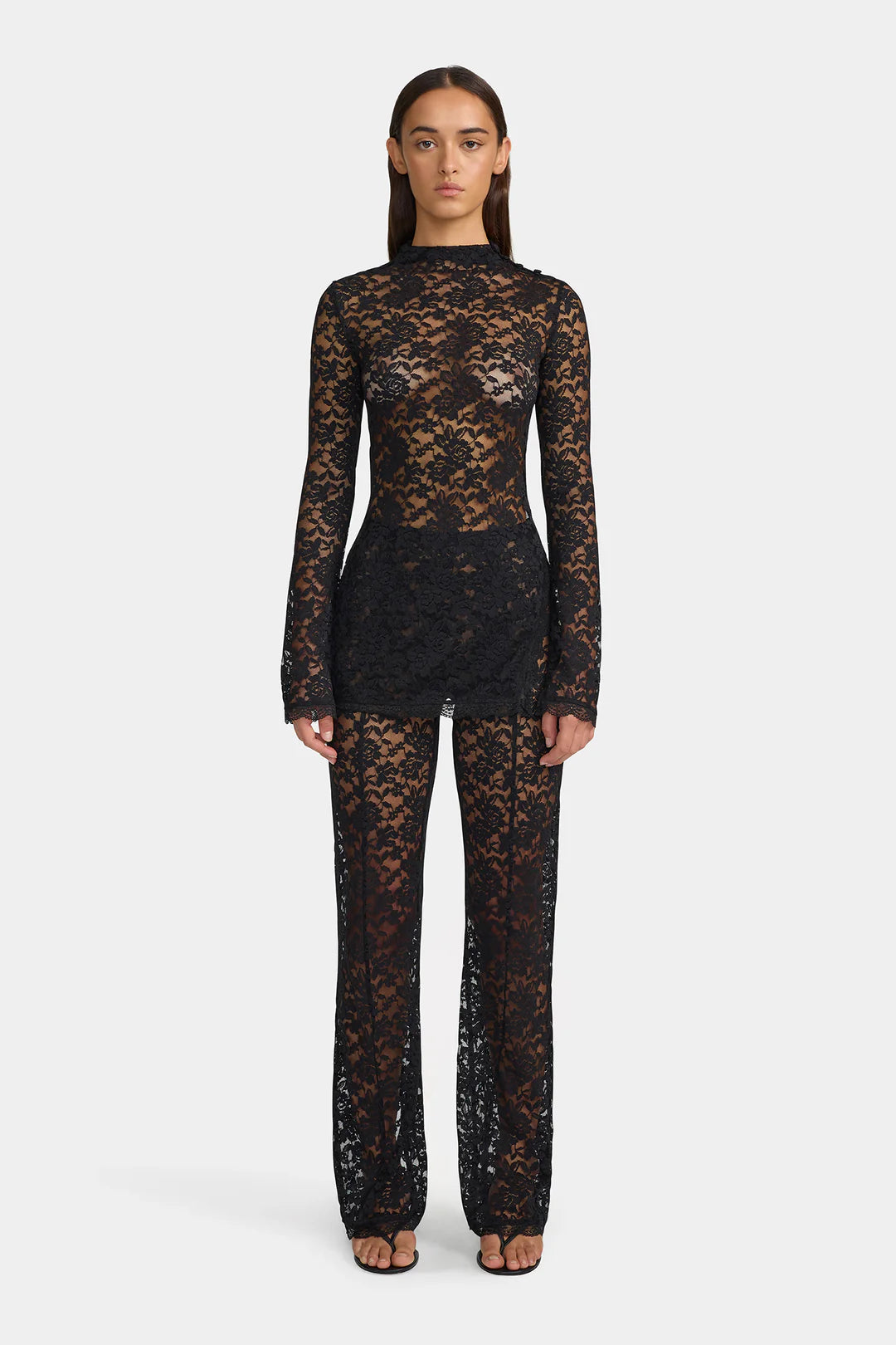 Evangeline Lace Pant BLACK
