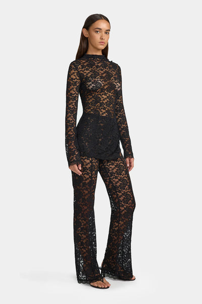 Evangeline Lace Pant BLACK