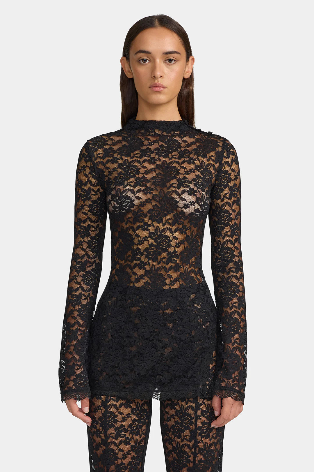 Clive Lace Top BLACK