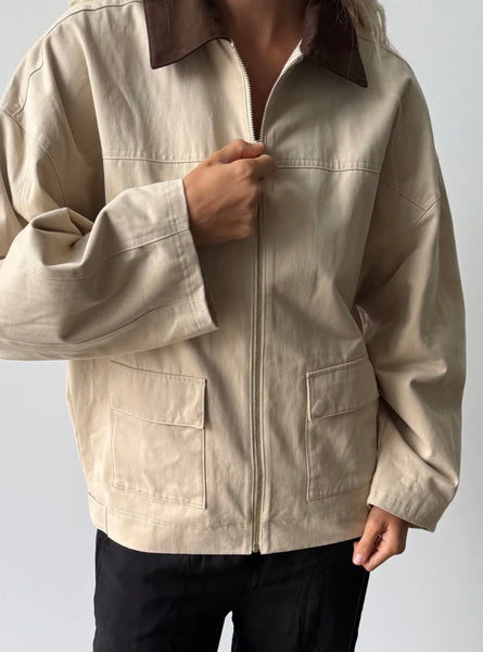 Rory Jacket BEIGE ESPRESSO